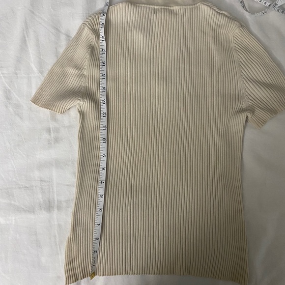 Worthington Cream Collared Silk Blend Sweater - Picture 8 of 8